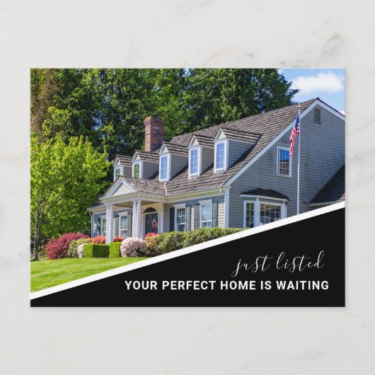 Modernes Foto Real Anwesen Marketing Postkarte (Vorderseite)