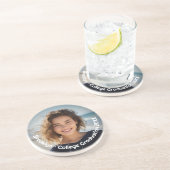 Modernes Foto - Retro-Text - Persönlich Getränkeuntersetzer (Seite)