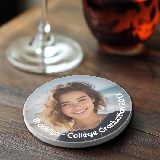 Modernes Foto - Retro-Text - Persönlich Getränkeuntersetzer