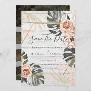 Modernes Foto Rett Dates PAMPAS Coral Tropical