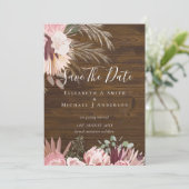 MODERNES FOTO RETT DATES - Pampas Grass Burgund (Stehend Vorderseite)