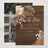 Modernes Foto Rett Dates PAMPAS Grass Terracotta (Vorne/Hinten)