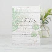 Modernes Foto RETTE DATES Topical Blätter Gold (Stehend Vorderseite)