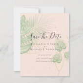 Modernes Foto RETTE DATES Topical Blätter Gold (Vorderseite)