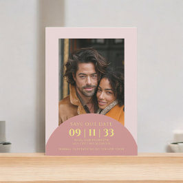 Modernes Foto rette die Hochzeitstermin-Karte Einladung