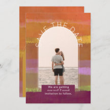 Modernes Foto rettet die Termine für Hochzeiten