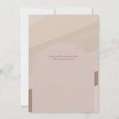 Modernes Foto rettet die Termine für Hochzeiten Einladung (Rückseite)