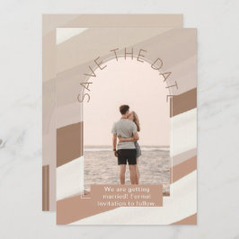 Modernes Foto rettet die Termine für Hochzeiten Einladung