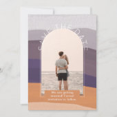 Modernes Foto rettet die Termine für Hochzeiten Einladung (Vorderseite)