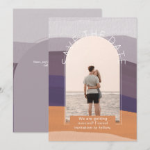 Modernes Foto rettet die Termine für Hochzeiten