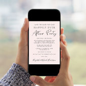 Modernes Foto Rosa Hochzeitsempfang Save the Date Ankündigung