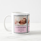 Modernes Foto Rosa Personalisierte Kindermütter Ta Kaffeetasse (Links)