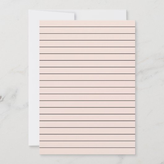 Modernes Foto Rosa Save The Date (Rückseite)