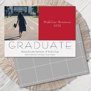 Modernes Foto Rot Grau Ankündigung