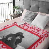 Modernes Foto | Rote und rosa Liebe Ihr Valentines Sherpadecke