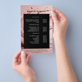 Modernes Foto, Salon, Make-up, Beauty Flyer (Handgriff)