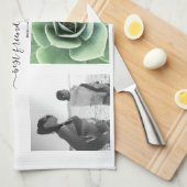 Modernes Foto sammelt Freunde Geschirrtuch (Viertel Falte)