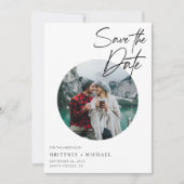 Modernes Foto Save The Date (Vorderseite)