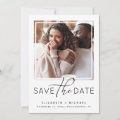 Modernes Foto Save The Date (Vorderseite)
