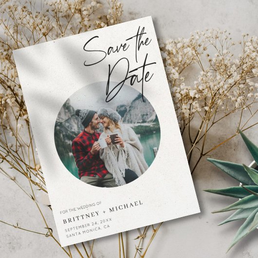 Modernes Foto Save The Date