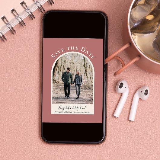 Modernes Foto Save The Date