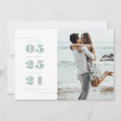 Modernes Foto Save the Date (Vorderseite)