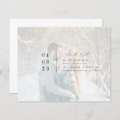 Modernes Foto Save the Date (Vorne/Hinten)