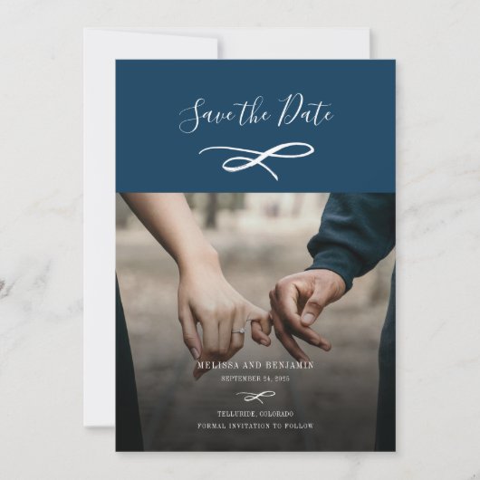 Modernes Foto Save The Date (Vorderseite)