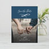 Modernes Foto Save The Date (Stehend Vorderseite)