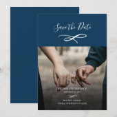 Modernes Foto Save The Date (Vorne/Hinten)