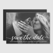 Modernes Foto Save the Date der Verlobung Magnetkarte (Vorne/Hinten)