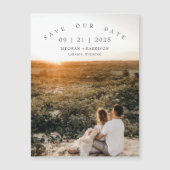 Modernes Foto Save the Date dünne Magnetkarte Magneteinladung (Vorderseite)