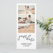 Modernes Foto Save the Date Einladung (Stehend Vorderseite)