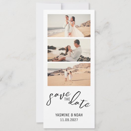 Modernes Foto Save the Date Einladung (Vorderseite)