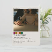 Modernes Foto Save the Date Einladung (Stehend Vorderseite)