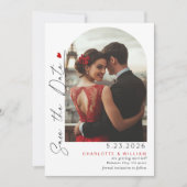 Modernes Foto Save the Date Einladung (Vorderseite)