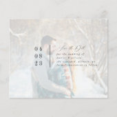 Modernes Foto Save the Date Flyer (Vorne)