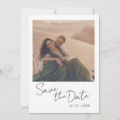 Modernes Foto Save the Date für Hochzeitsfeiern (Vorderseite)