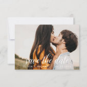 Modernes Foto Save the Date handschriftlich (Vorderseite)