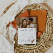 Modernes Foto Save the Date Kalender