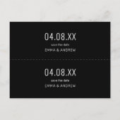 Modernes Foto Save the Date Lesezeichen Einladung (Rückseite)