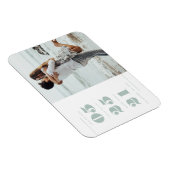 Modernes Foto Save the Date Magent Magnet (Rechte Seite)