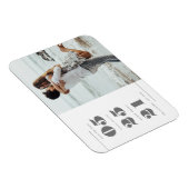 Modernes Foto Save the Date Magnet (Rechte Seite)