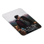 Modernes Foto Save the Date Magnet (Rechte Seite)