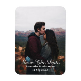 Modernes Foto Save the Date Magnet