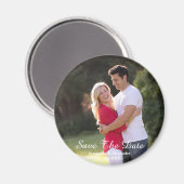 Modernes Foto Save the Date Magnet (Vorderseite/Rückseite)