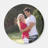 Modernes Foto Save the Date Magnet (Vorne)