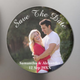 Modernes Foto Save the Date Magnet