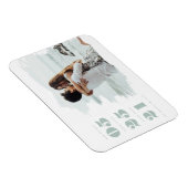 Modernes Foto Save the Date Magnet (Rechte Seite)