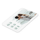 Modernes Foto Save the Date Magnet (Linke Seite)